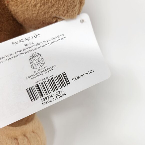 Donkey Kong Plush Toy Super Mario Series Brown Tan 10.5'' By Good Stuff Fun Inc - Picture 5 of 12